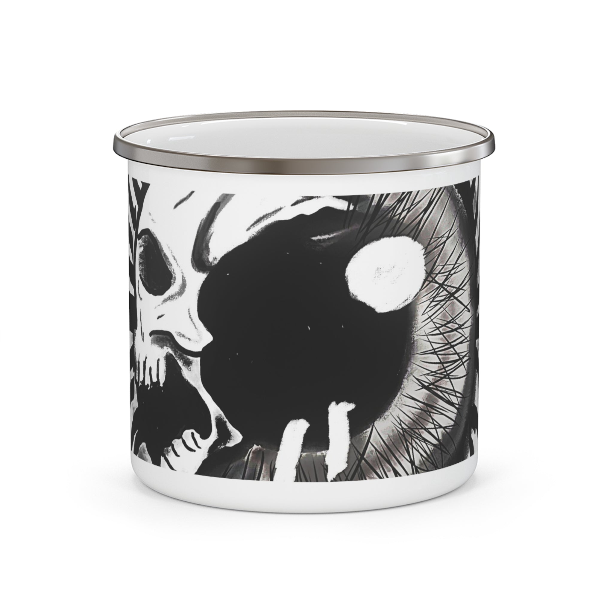 Psychedellic Skull Eye Camping Mug
