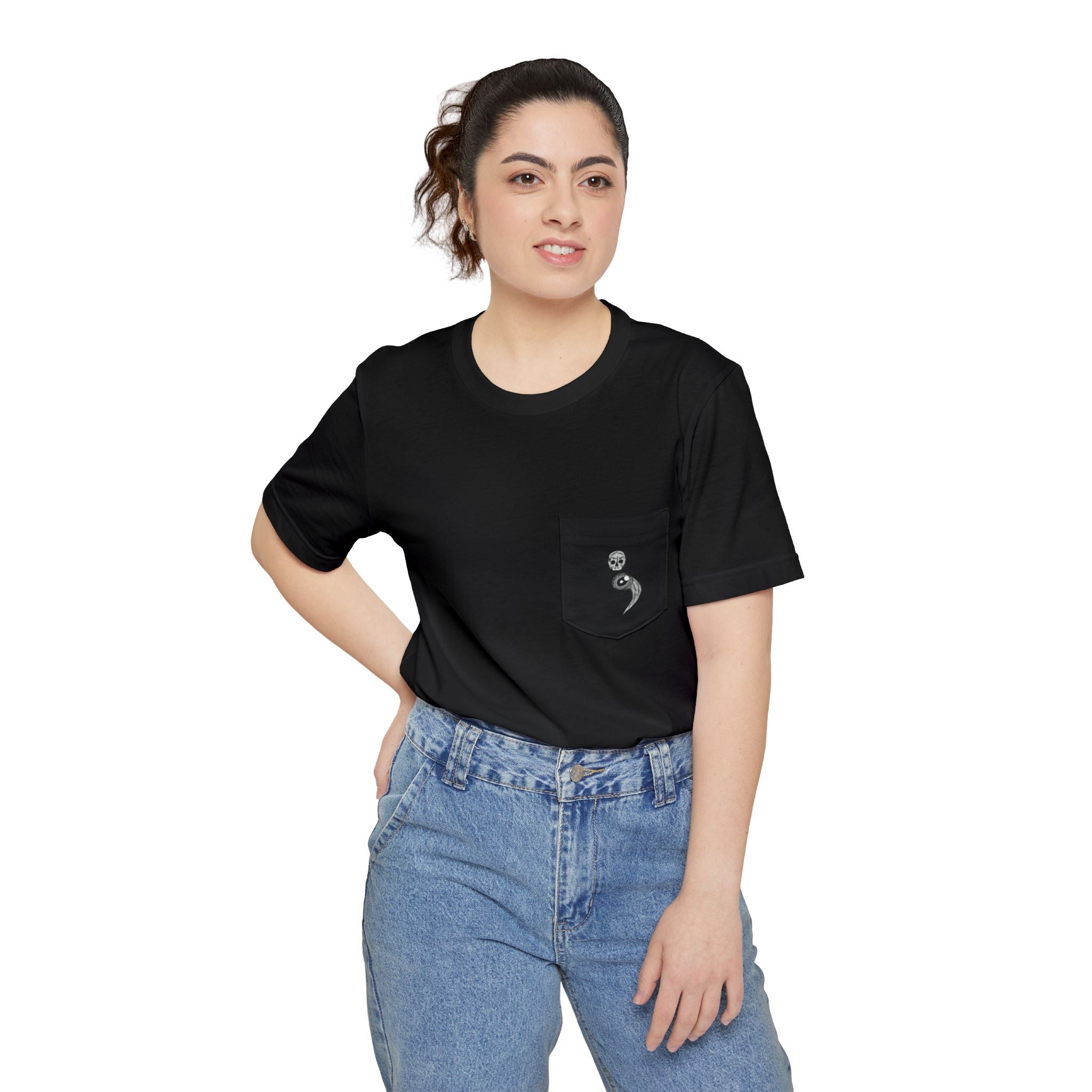 Unisex Pocket T-Shirt: Not Done Yet, Casual Tee for Motivational Vibes, Perfect Gift for Friends, Fun Apparel, Everyday Wear