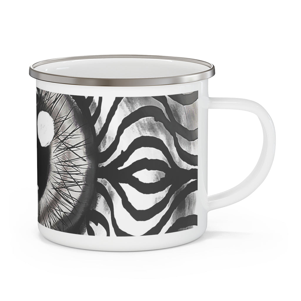 Psychedellic Skull Eye Camping Mug