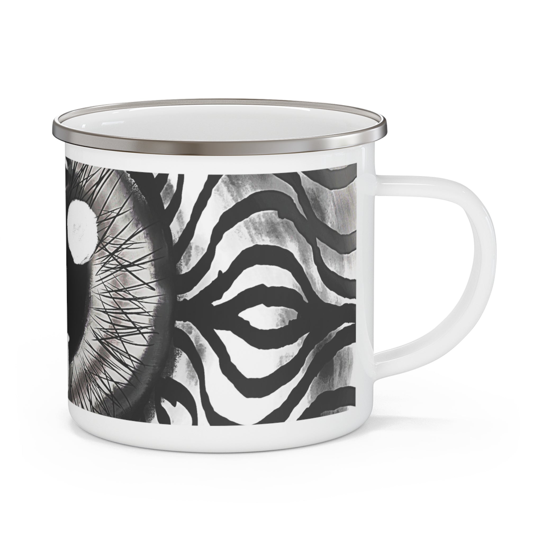 Psychedellic Skull Eye Camping Mug