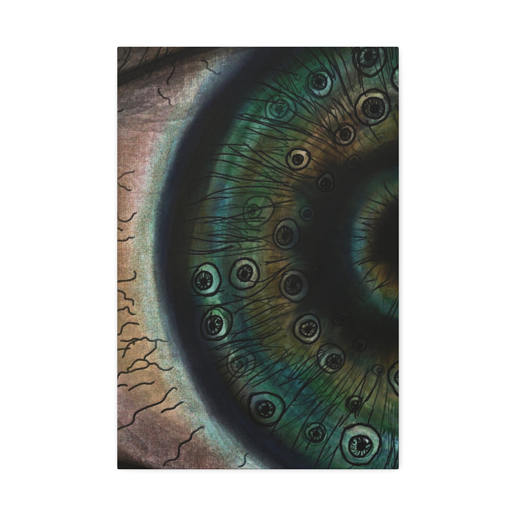 Mystical Eye Canvas Art Print, Eye Shadow Box Wall Decor, Home Aesthetic Artwork, Gift for Art Lovers, Unique Wall Art