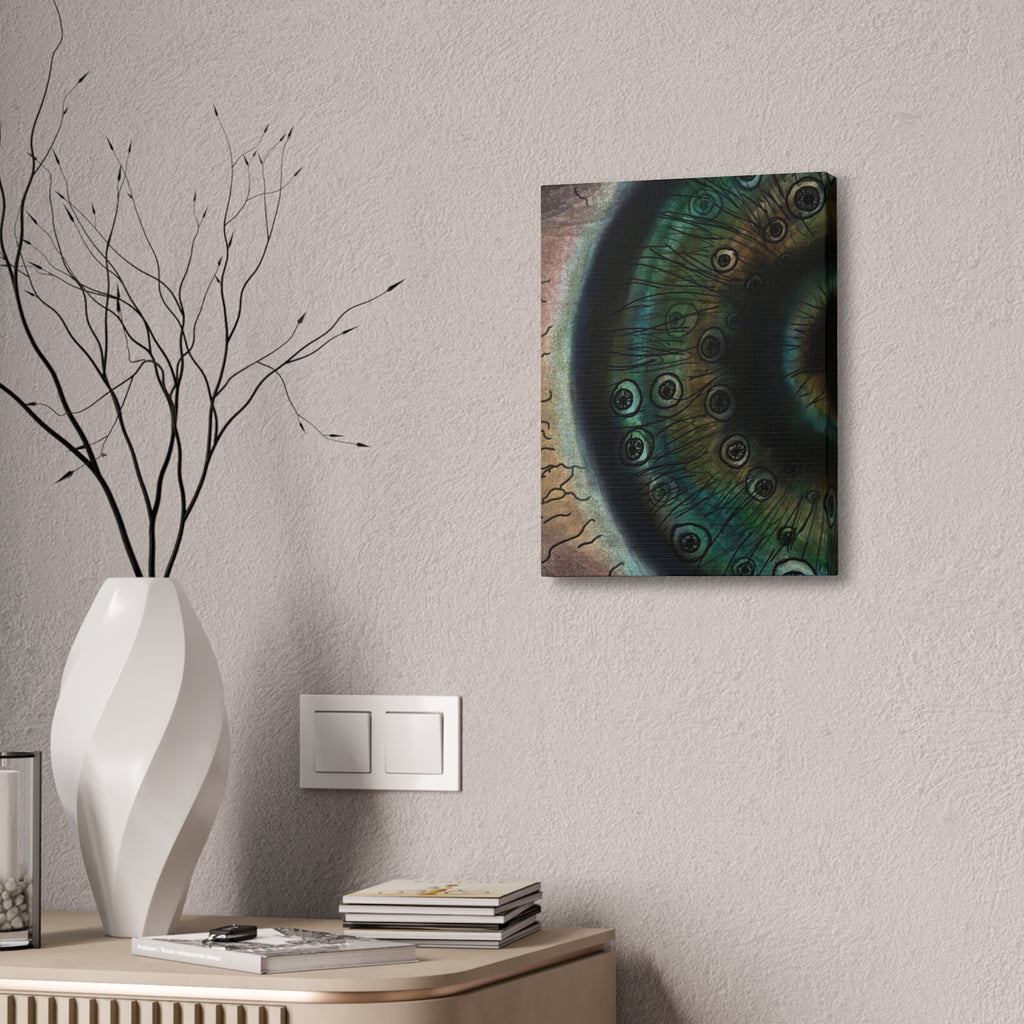 Mystical Eye Canvas Art Print, Eye Shadow Box Wall Decor, Home Aesthetic Artwork, Gift for Art Lovers, Unique Wall Art