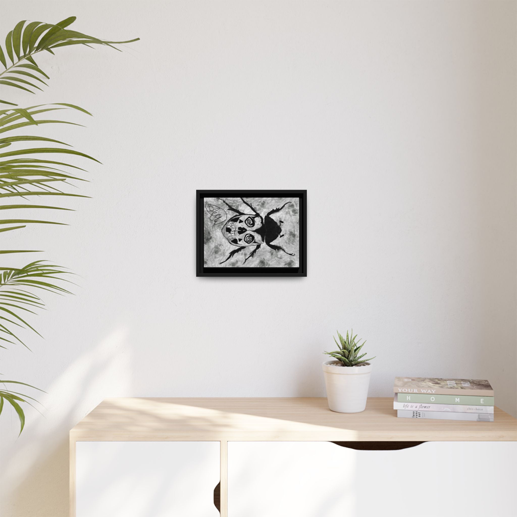 Unique Framed Art Print, Edgy Home Decor, Goth Wall Art, Modern Aesthetic, Gift for Art Lovers, Alternative Style Decoration