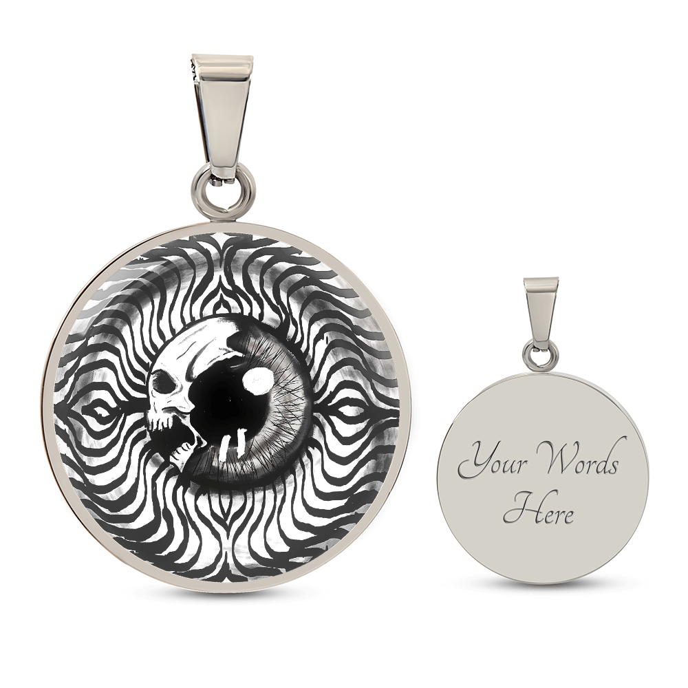 White Skeleton Key Necklace