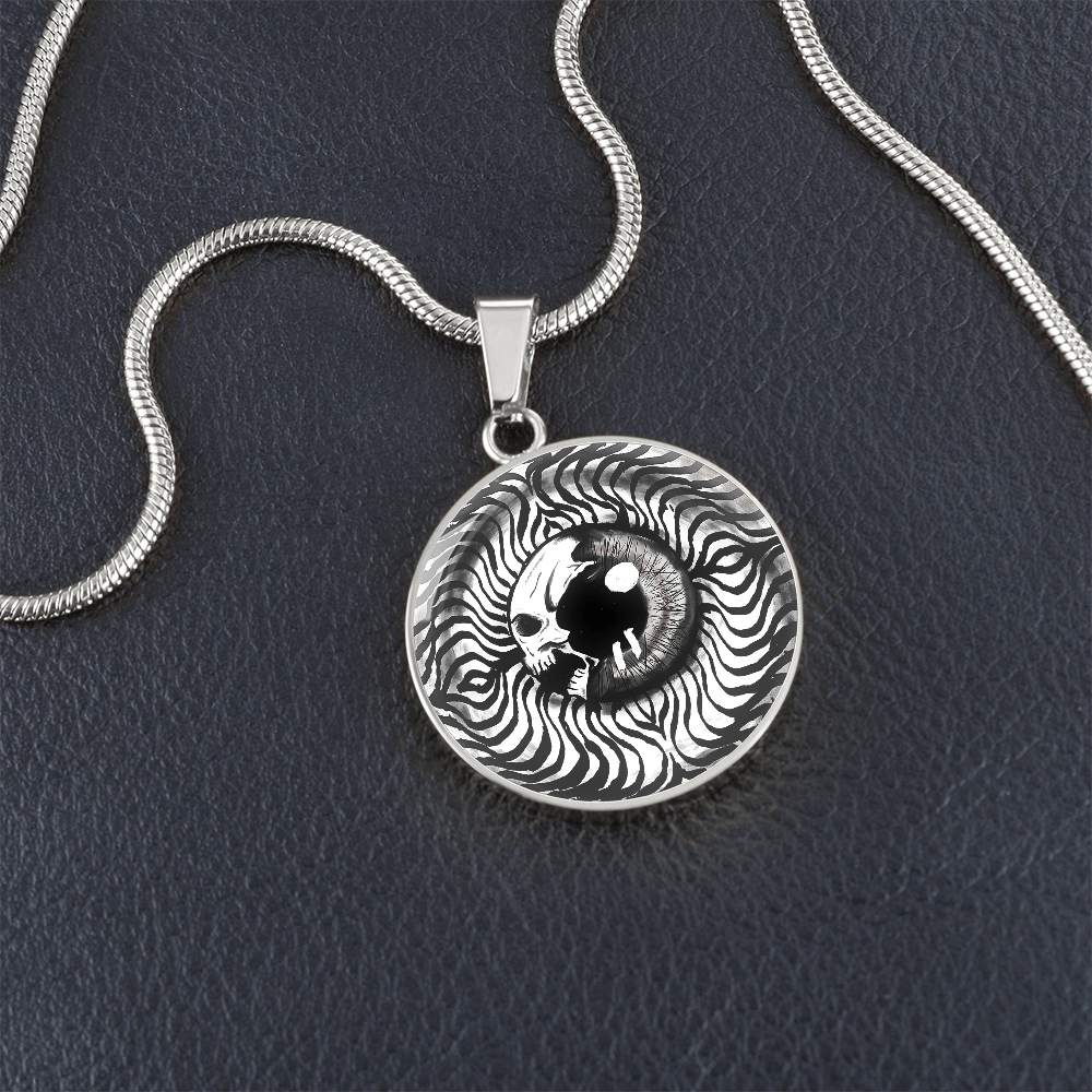 White Skeleton Key Necklace