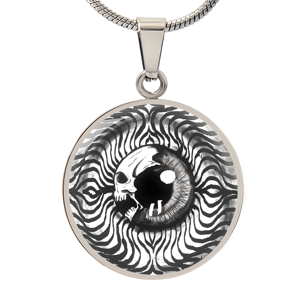 White Skeleton Key Necklace