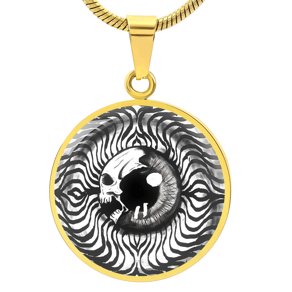 White Skeleton Key Necklace