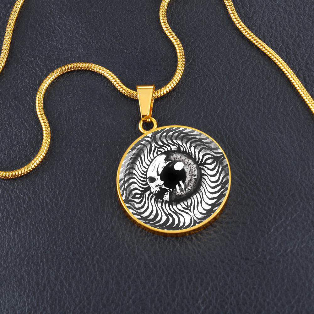 White Skeleton Key Necklace