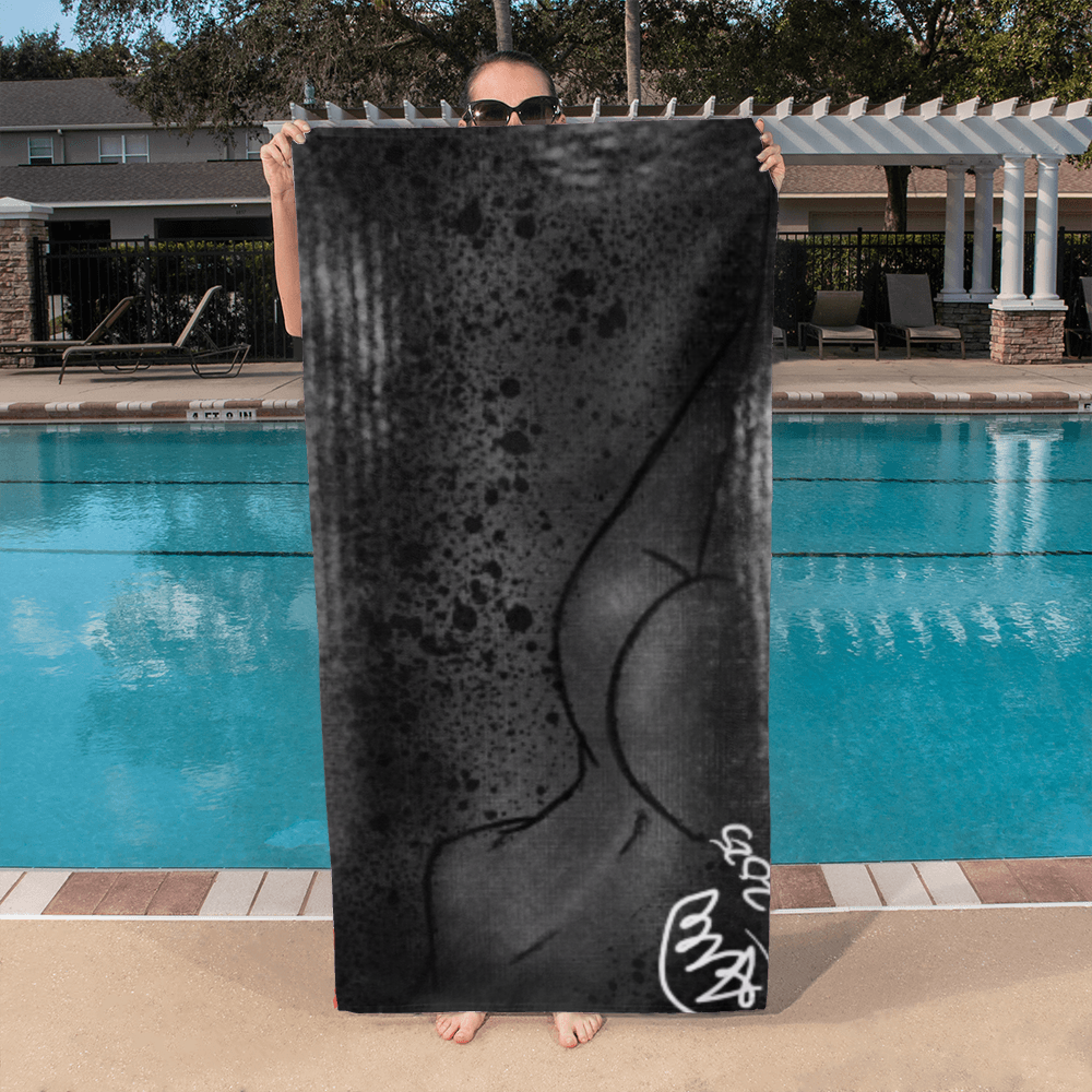 Dark Curves Bath Towel