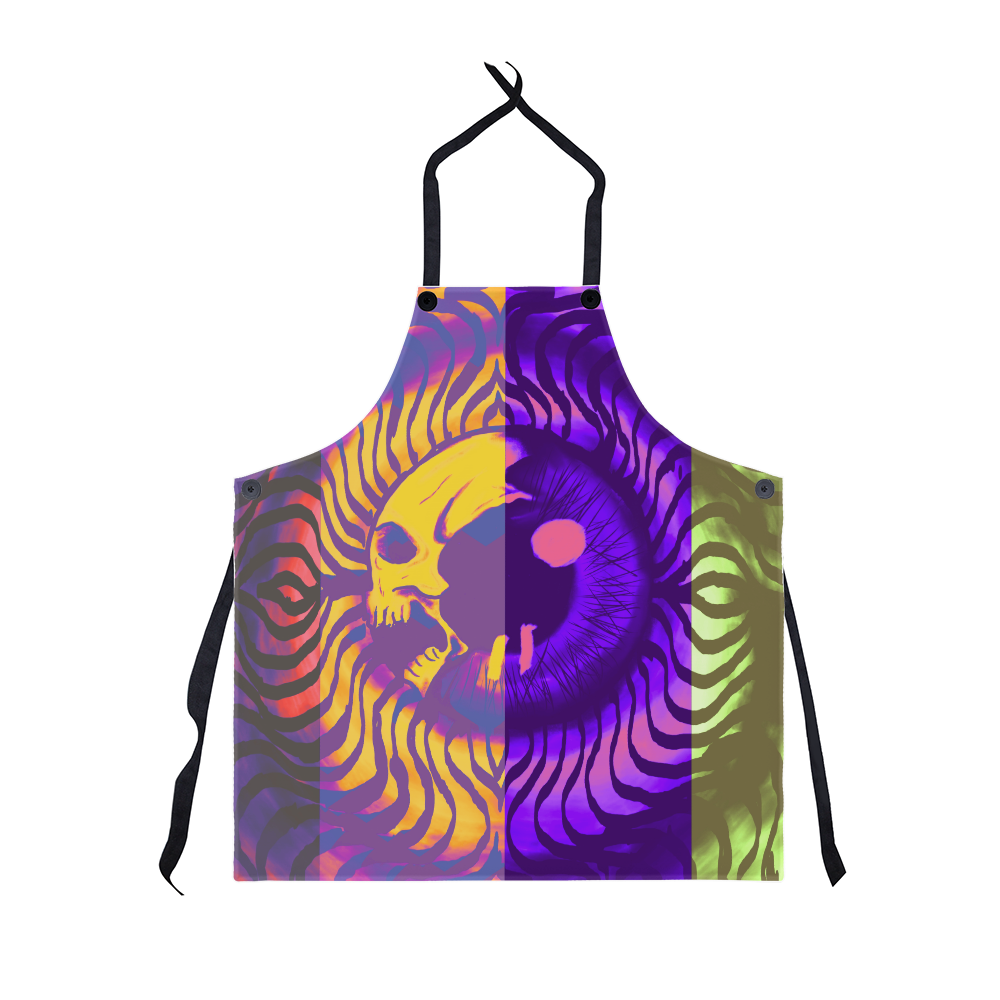 Multicolor Skeleton Eye Apron