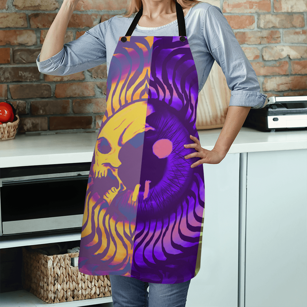 Multicolor Skeleton Eye Apron